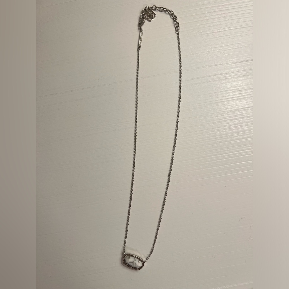 Kendra Scott Elisa Silver Pendant Necklace